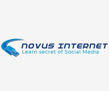 Logo of Novus Internet with White Background with netwrok cables