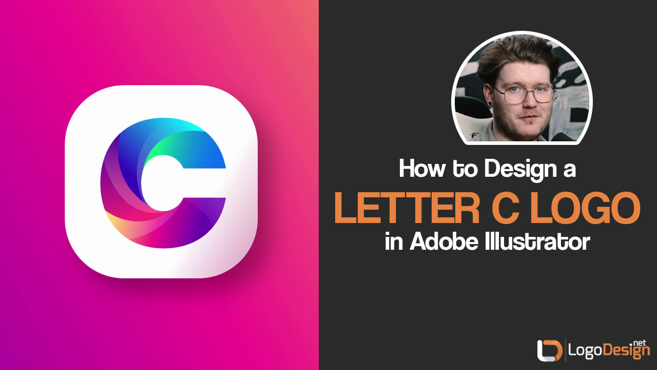 Letter C logo video tutorial