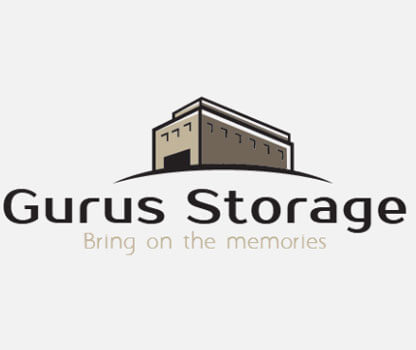 A sleek, minimalist design Logo for Gurus Storage