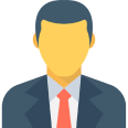 Vector Business Man Avatar - Web Icon