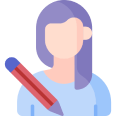 Colourful Graphic Generic - Girl Web Icon