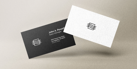 Business Card Mockup Front and Back