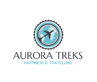 travel logo with negative space figure holding luggage 